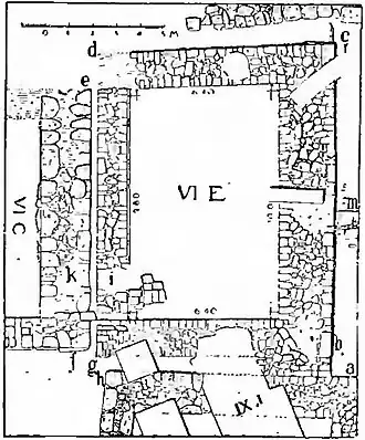 Fig. 28 - Ground Plan of VI E