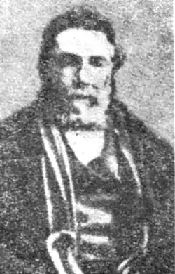 Portrait of Reuben Waite, a West Coast miner and shopkeeper.