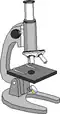 Stylised image of a microscope