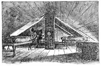 The Fifteen-cent Lodgings (proprietor making bed)