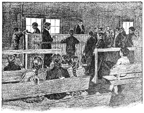 Busy Time in the Police Court. (The whole procedure is exactly modeled on the New York City police courts.)