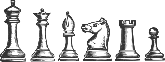 An illustration of Staunton pattern chess pieces (Jaques & Son).