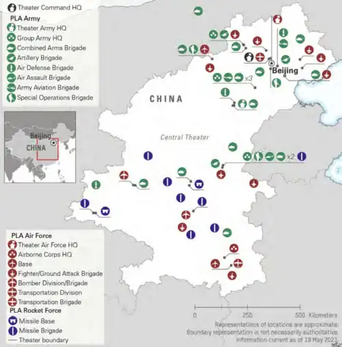 PLA in Central Theater Command - page 135 - Military and Security Developments Involving the People's Republic of China (2023)