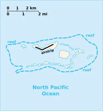 map of Palmyra Atoll