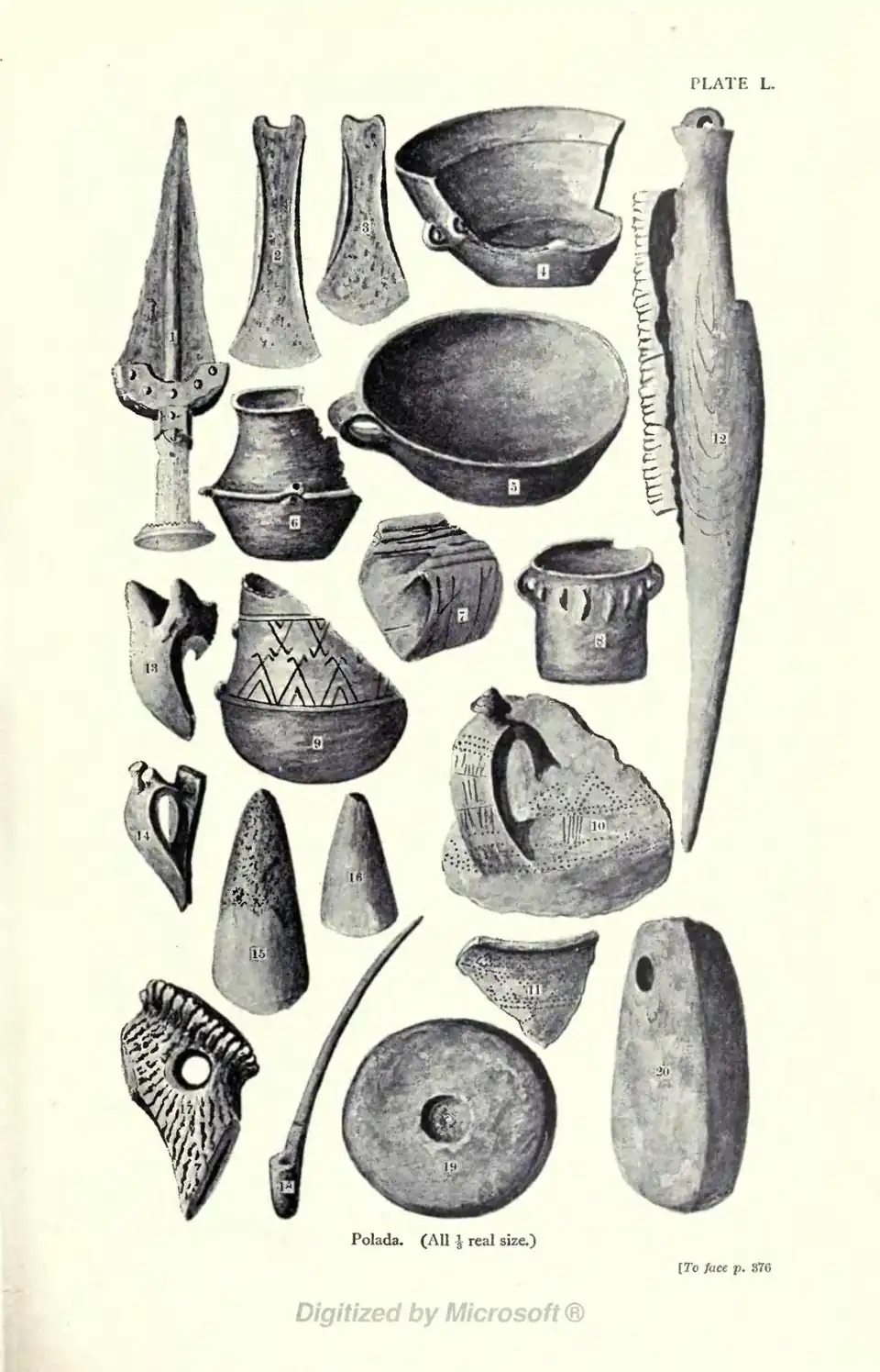 Polada. (All ½ real size.) [To face p. 876