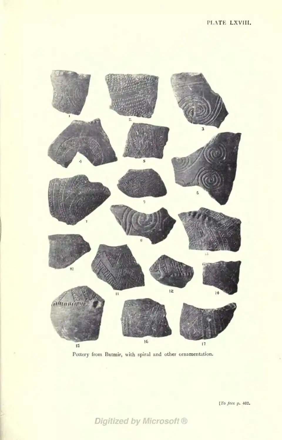 Pottery from Butmir, with spiral and other ornamentation. [To face p. 462.