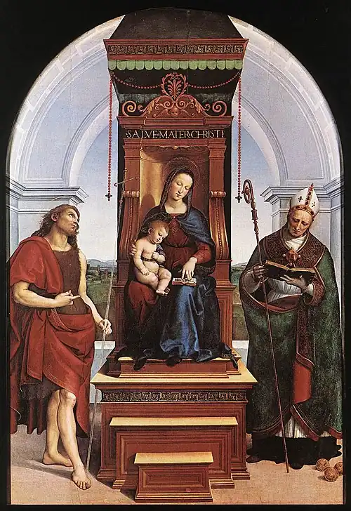 The “Madonna degl Ansidei.” by Raphael.