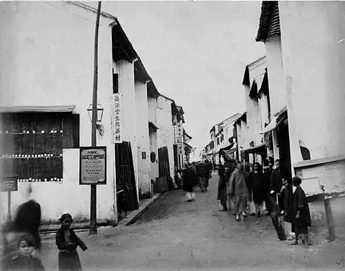 Rue chinoise, Haiphong, Tonkin