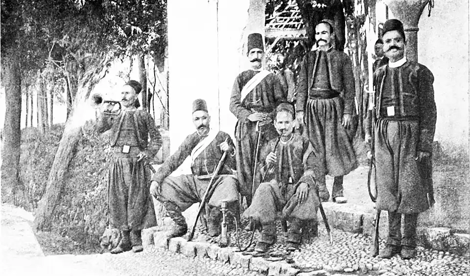 A guard of Lebanon soldiers