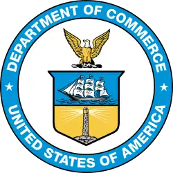 The seal of the United States Department of Commerce.