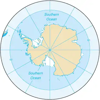 map of Southern Ocean