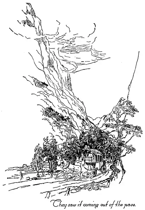 They saw it coming out of the pass.