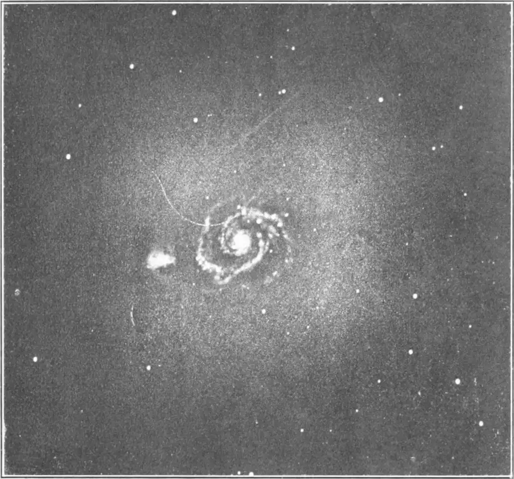 A photograph of the Spiral Nebula in Canes Venatici