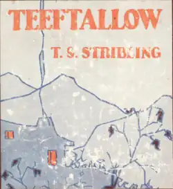 Illustration on the front cover of the first edition of Teeftallow by T.S. Stribling