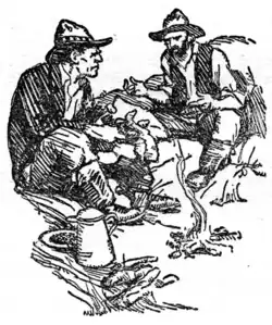 The sheriff unrolled the bundle