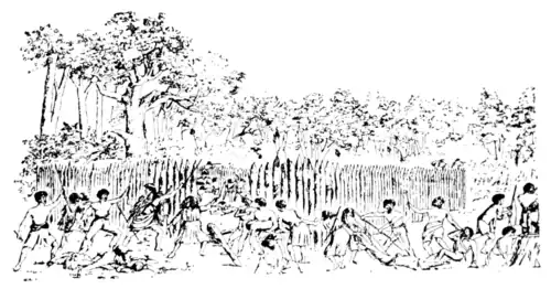 THE FIGHT AT MOTUROA, 1869.