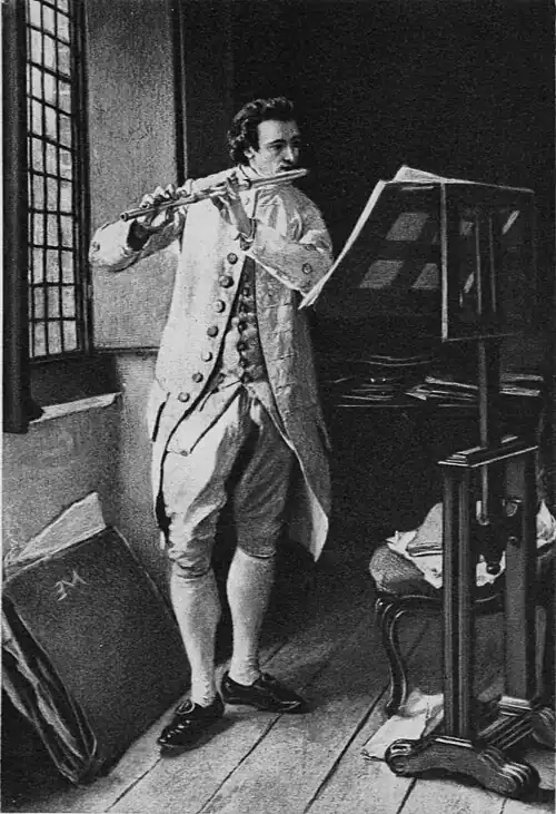 The Flute Player (pg ii, The Story of the Flute, 1914)