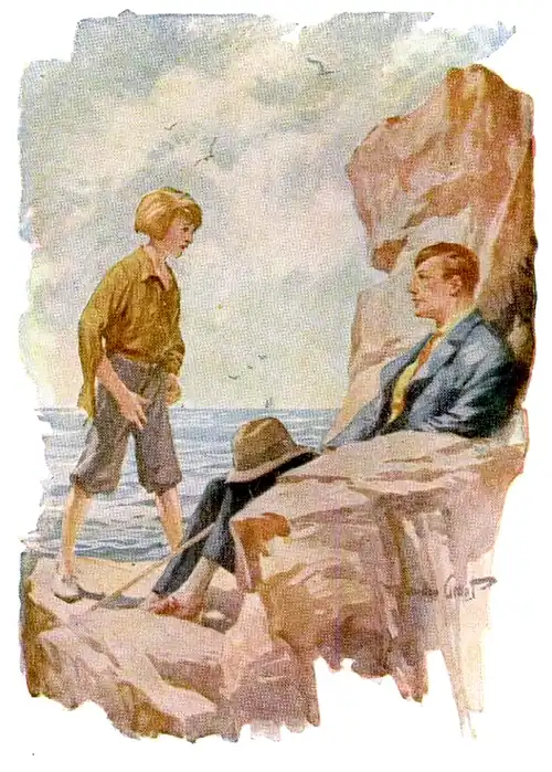 “What else did he blab about me?” said the little scout.