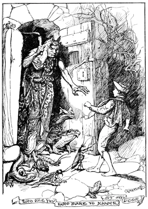 WHO ARE YOU WHO DARE TO KNOCK AT MY DOOR?