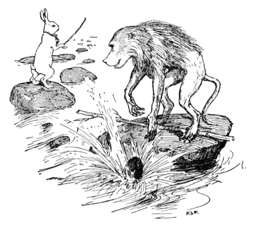 GUDU DROPS A STONE INTO THE WATER