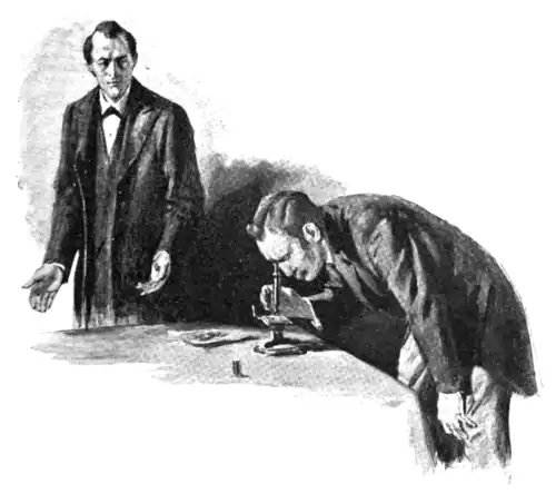 "It is glue, Watson," said Holmes. "Unquestionably it is glue."