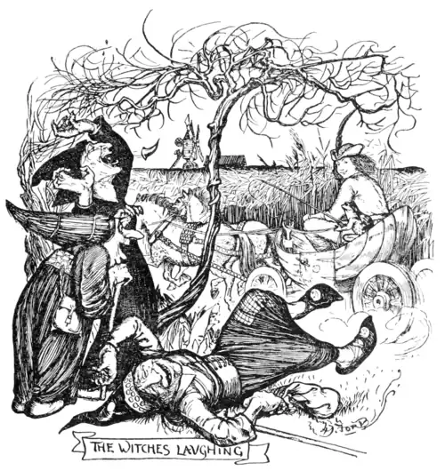 The Witches laughing