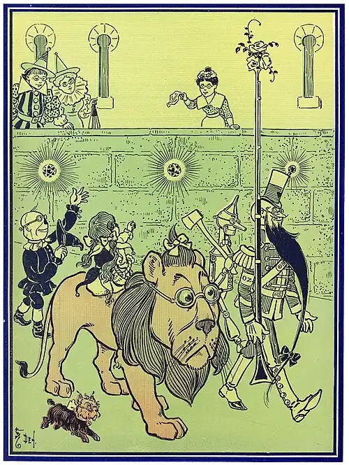 "The Soldier with the green whiskers led them through the streets."