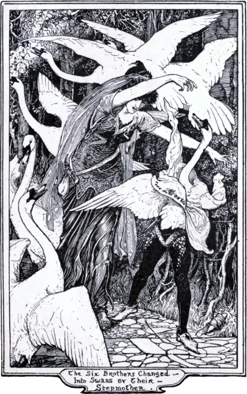 The Six Brothers Changed Into Swans by Their Stepmother.