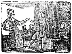 Title page woodcut from 'Three Excellent Popular New Songs', an undated chapbook printed in Falkirk