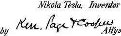 Inventor and attorney signatures