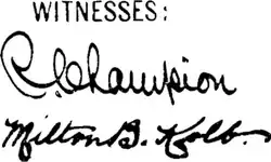 Witnesses signatures