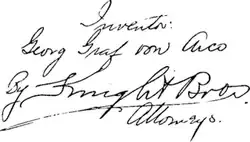 Inventor and attorney signatures