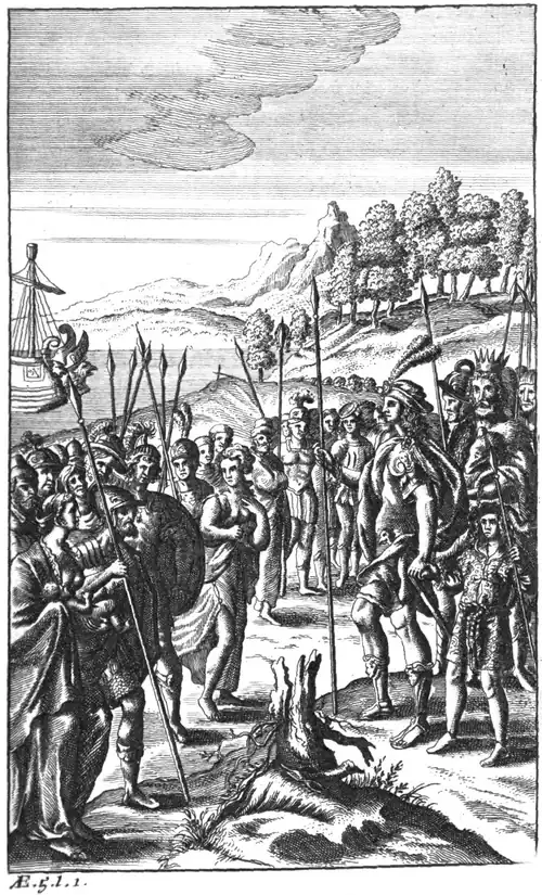 Plate 55: Illustration of Aeneis 5, line 1