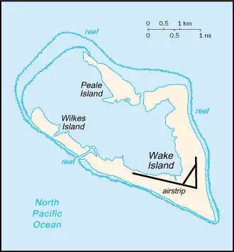 map of Wake Island