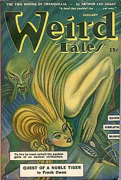 Weird Tales cover image for January 1943