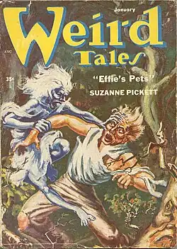 Weird Tales cover image for January 1954