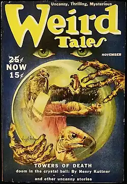 Weird Tales cover image for November 1939