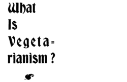 What Is Vegetarianism?