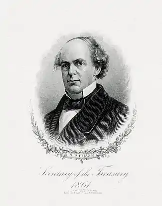 CHASE, Samuel P-Treasury (BEP engraved portrait)