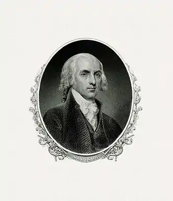 MADISON, James-President (BEP engraved portrait)